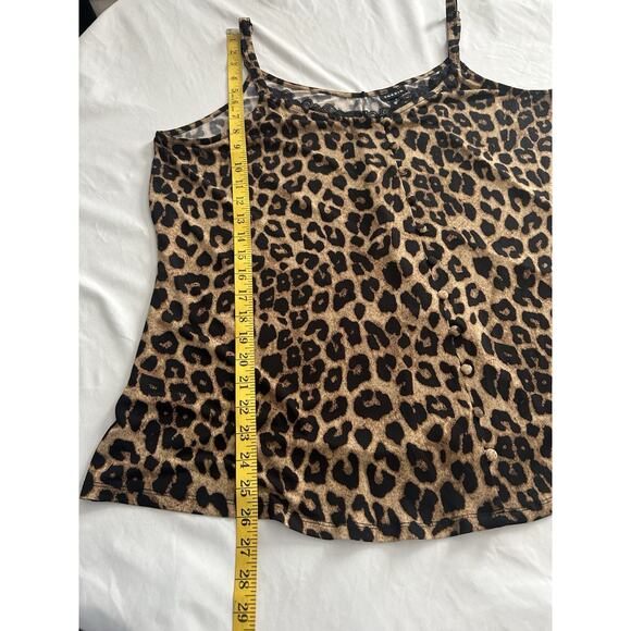 Torrid Leopard Print Button Front Tank Camisole Womens Size 2X Fun NWT - Picture 8 of 8